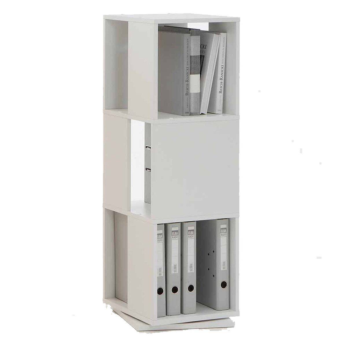 Étagère Pivotante "3 Compartiments" 108cm Blanc - Image 1