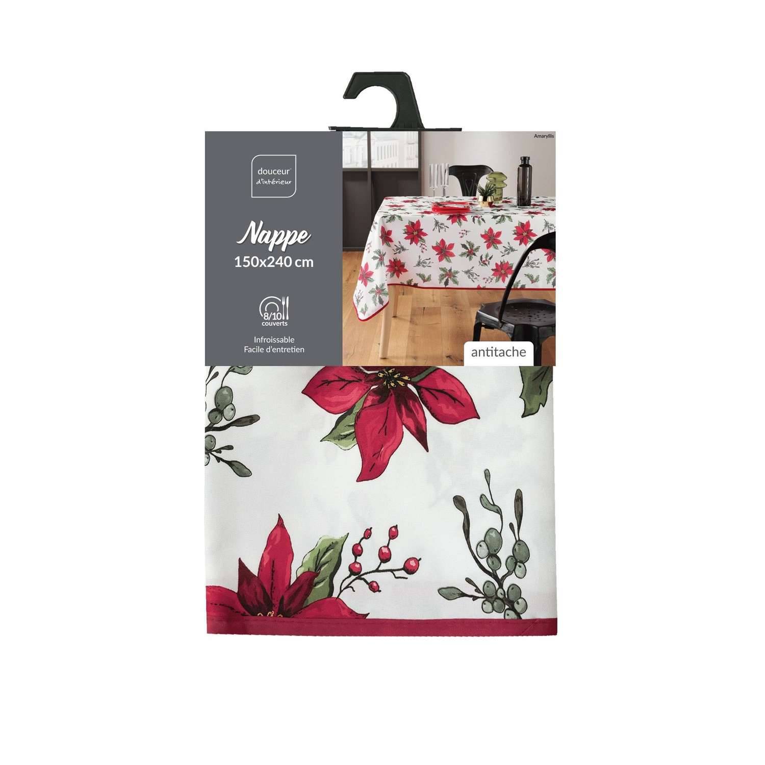 Sans Marque - Nappe rectangulaire antitache et infroissable - Douceur d'intérieur - Imagen 5