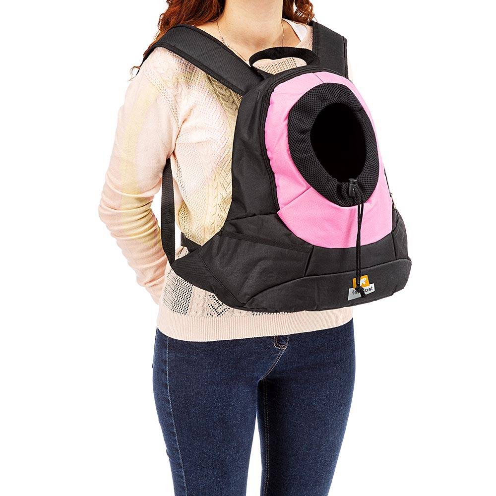 Ferplast - Ferplast Sac de Transport pour Chien KANGOO, Sac de Transport pour Chat, Large ouverture, Sangles réglables, Sangle de sécurité, Max  8 Kg, 41,5 x 20 - Imagen 4