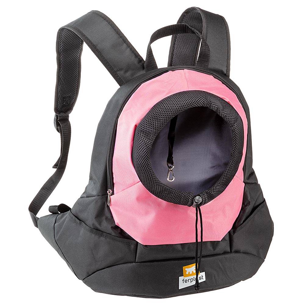 Ferplast - Ferplast Sac de Transport pour Chien KANGOO, Sac de Transport pour Chat, Large ouverture, Sangles réglables, Sangle de sécurité, Max 8 Kg, 41,5 x 20 - Imagen 1