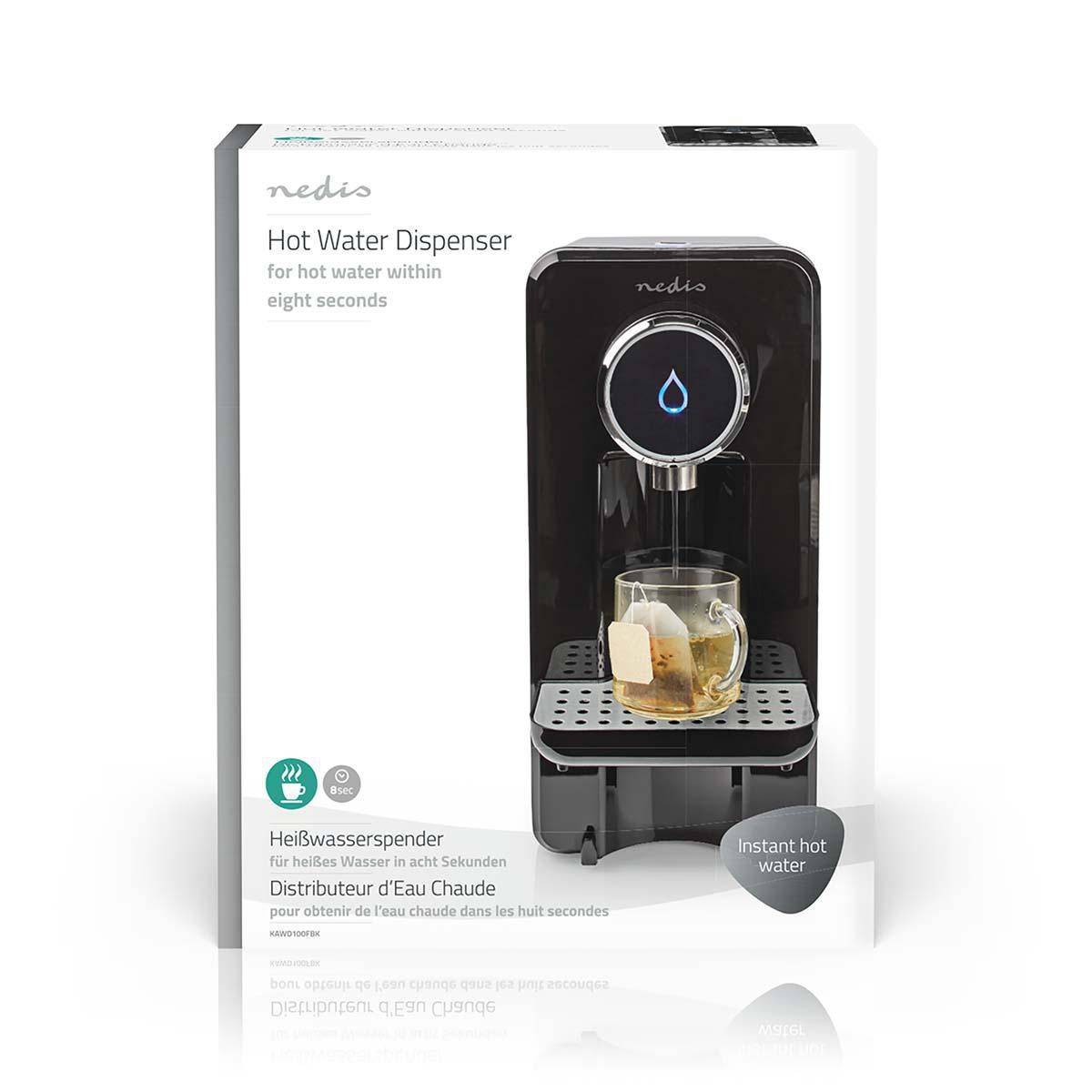 Distributeur d'eau chaude 2600W 2.5L Noir Température d'eau reglable NEDIS - Imagen 7