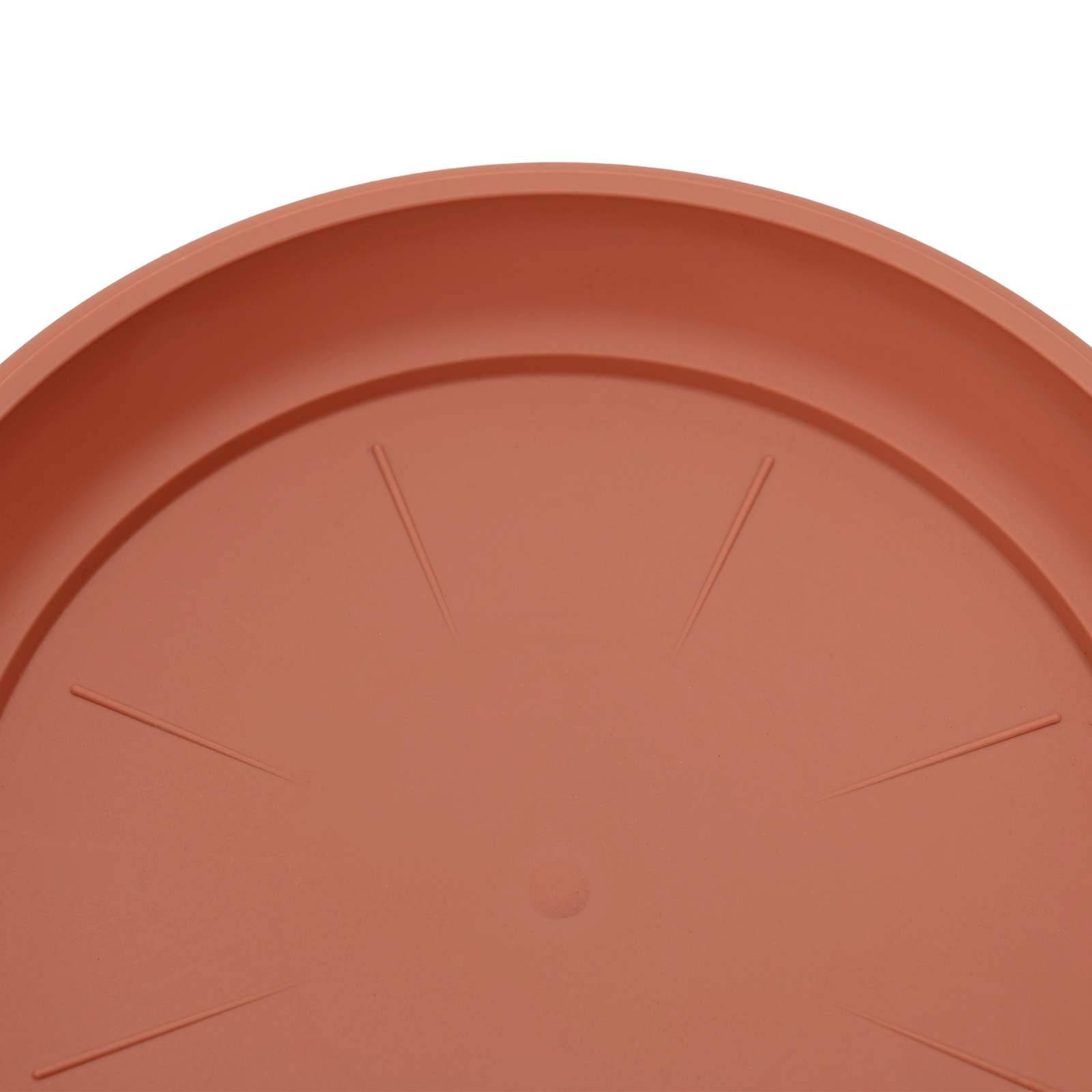 ComfortXL - Lot de 24 Grands Pots de Fleurs Plastique pour Balcon Terrasse 39x32 cm Rouge Brique - ComfortXL Outdoor Living - Image 8