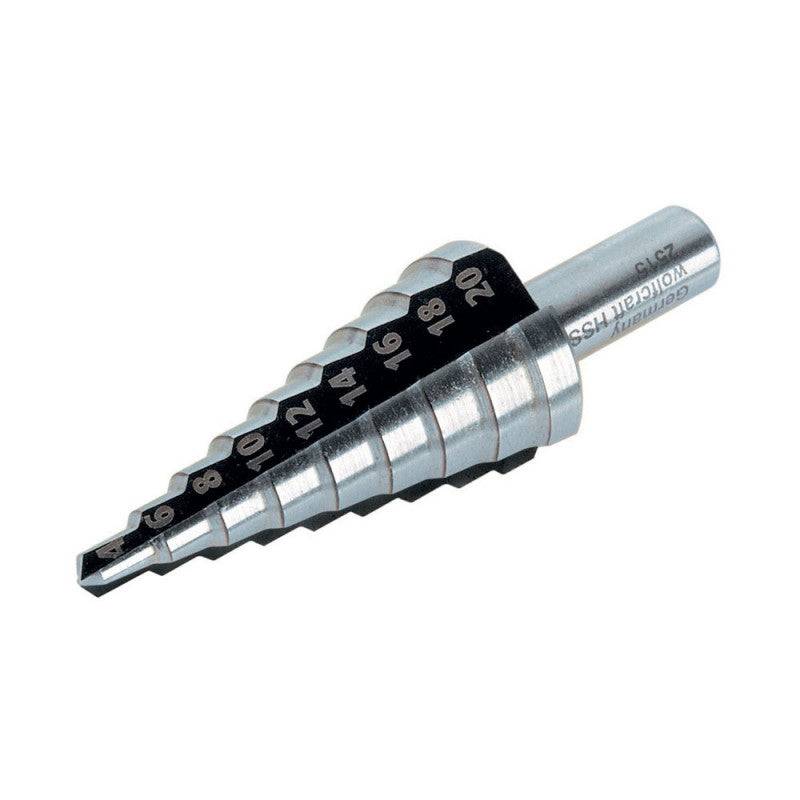 Wolfcraft - Foret étagé HSS WOLFCRAFT 2515000 Ø4 à 20 mm - queue Ø8 mm Wolfcraft - Imagen 1