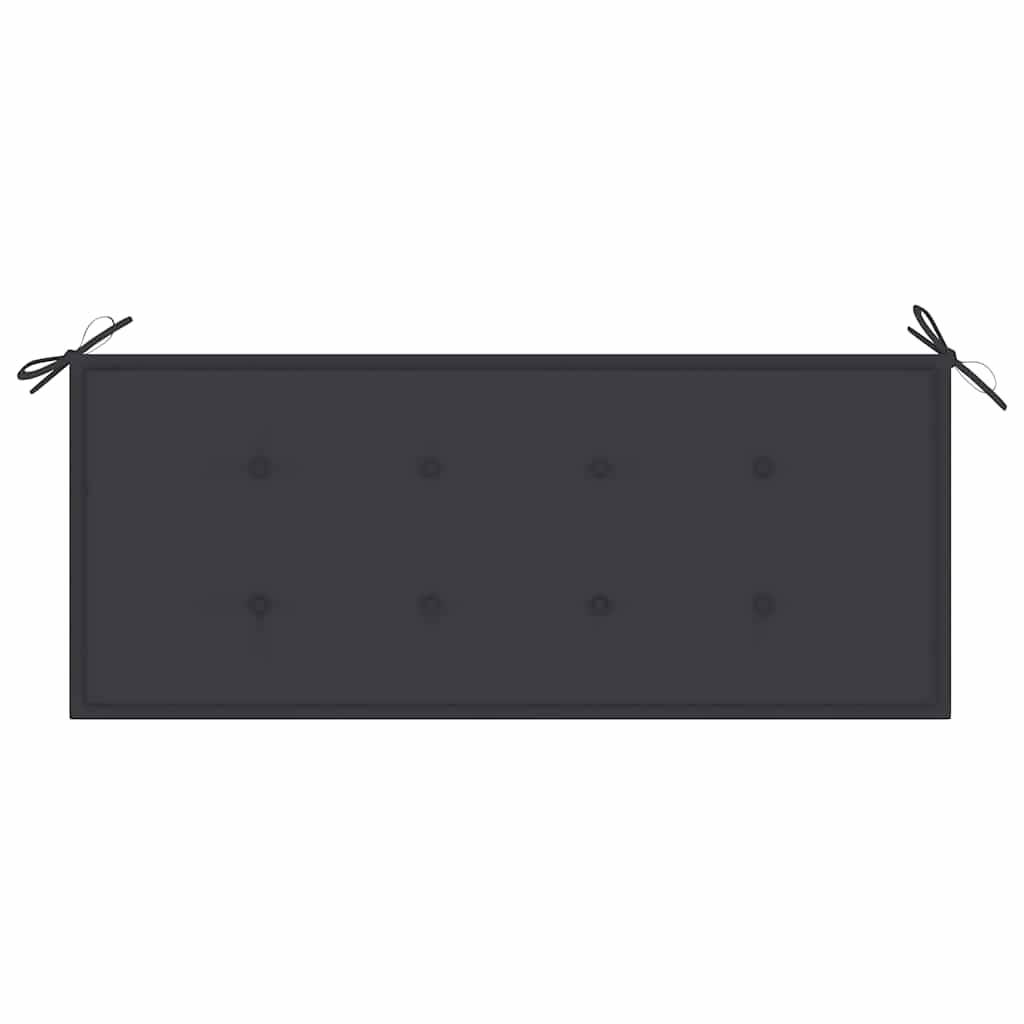 Banc de jardin | Banquette De Jardin | Banc Extérieur pliable avec coussin 118 cm Bambou Maison Chic - Image 6