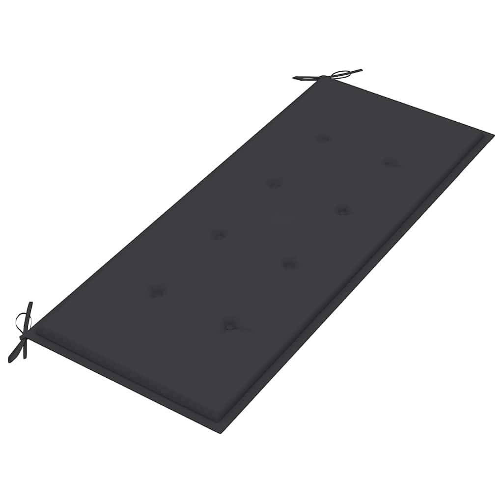 Banc de jardin | Banquette De Jardin | Banc Extérieur pliable avec coussin 118 cm Bambou Maison Chic - Image 5