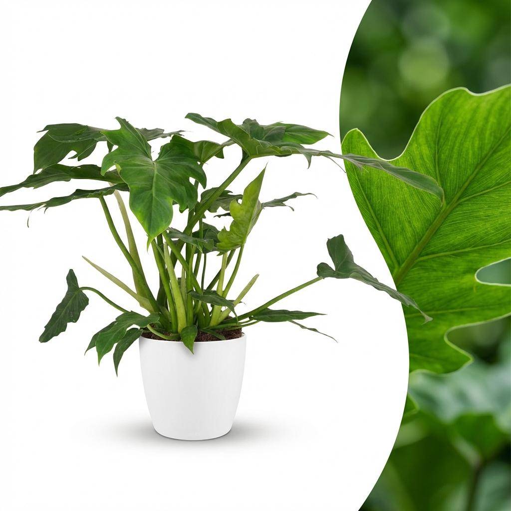 Philodendron Lacerum - Pot de 19cm - Hauteur 65cm - Blanc - Plantes d'intérieur - Image 2