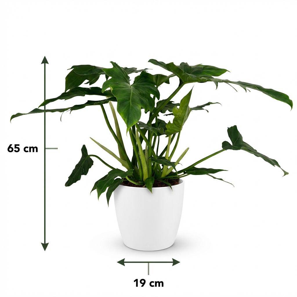 Philodendron Lacerum - Pot de 19cm - Hauteur 65cm - Blanc - Plantes d'intérieur - Image 5