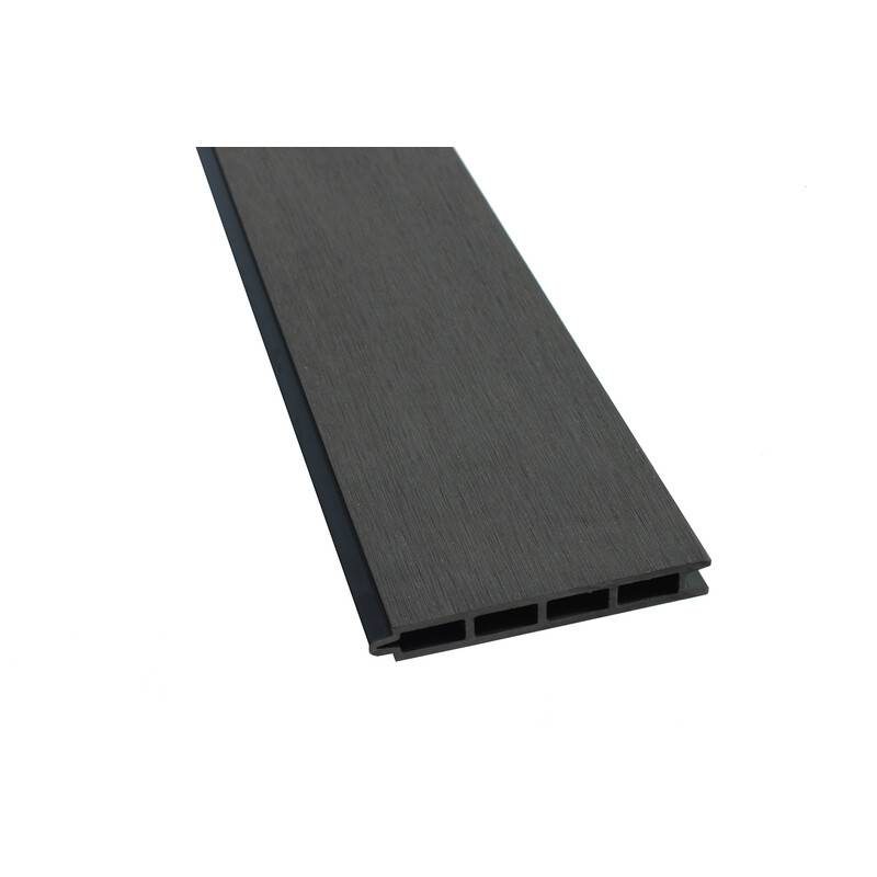 Lame de clôture bois composite Larko L176 cm / l 14.8cm / E 21mm - Coloris - Gris anthracite, Epaisseur - 21mm, Largeur - 14,8cm, Longueur - 176cm
