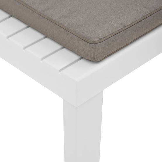 Chaise de salon de jardin en plastique blanc avec coussins anthracite 65 x 65 x 70 cm (lot de 2) - PANGIVO - Image 7