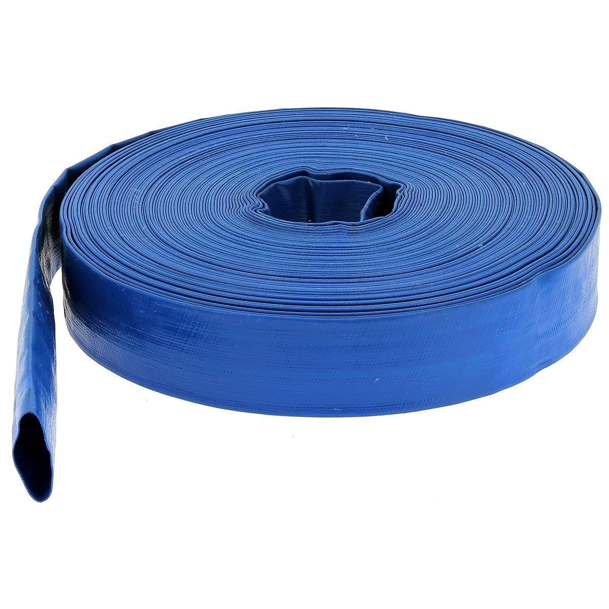 Huggy Tuyaux - Tuyau de refoulement plat Ø 25 mm (1'') bleu - Longueur 10 mètres - HUGGY TUYAUX - Imagen 1