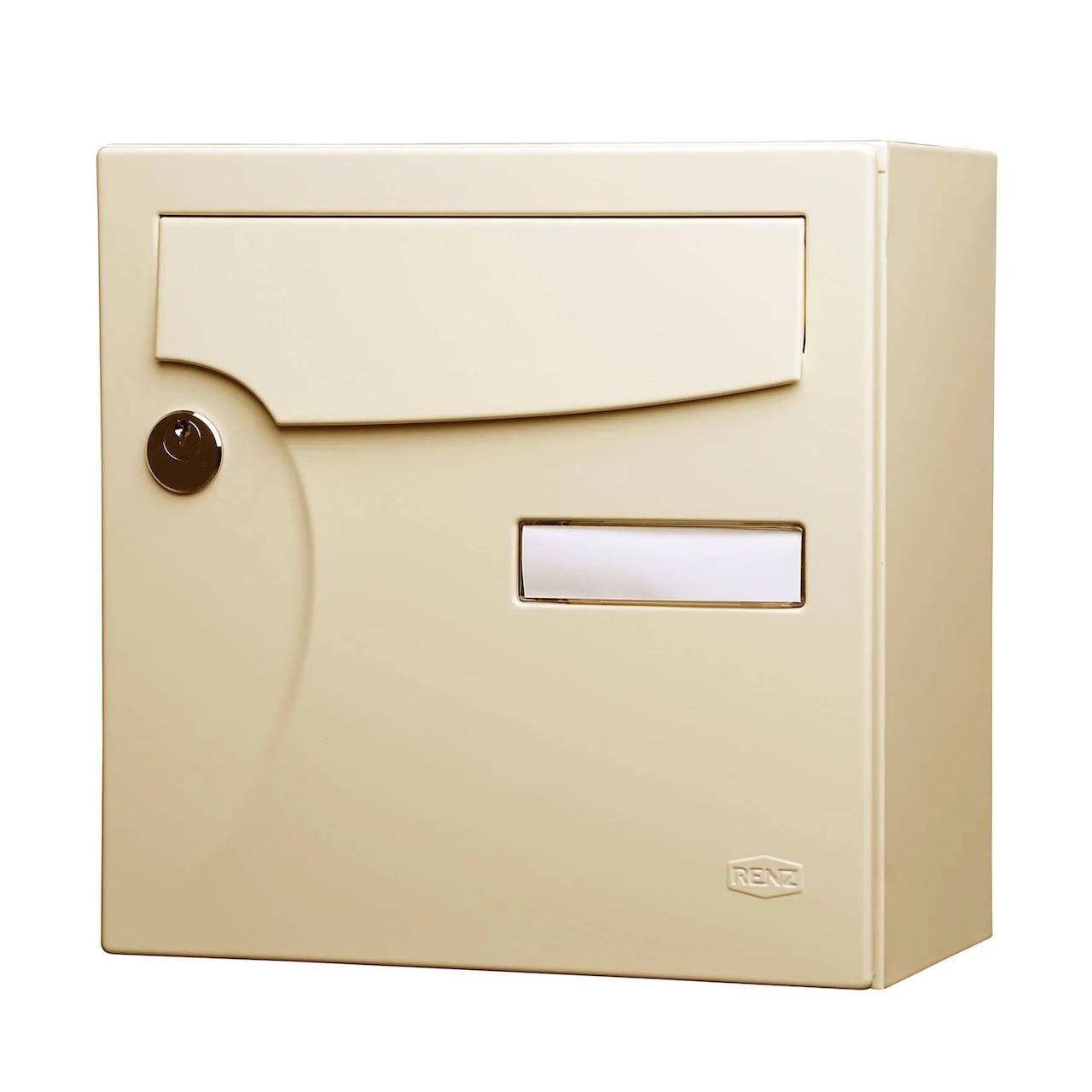 Boîte aux lettres compact - 1 porte extérieur - Animation - acier ivoire - Imagen 1