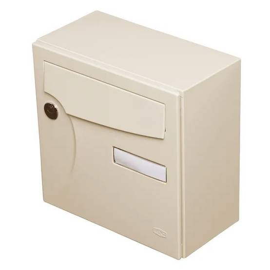 Boîte aux lettres compact - 1 porte extérieur - Animation - acier ivoire - Imagen 2