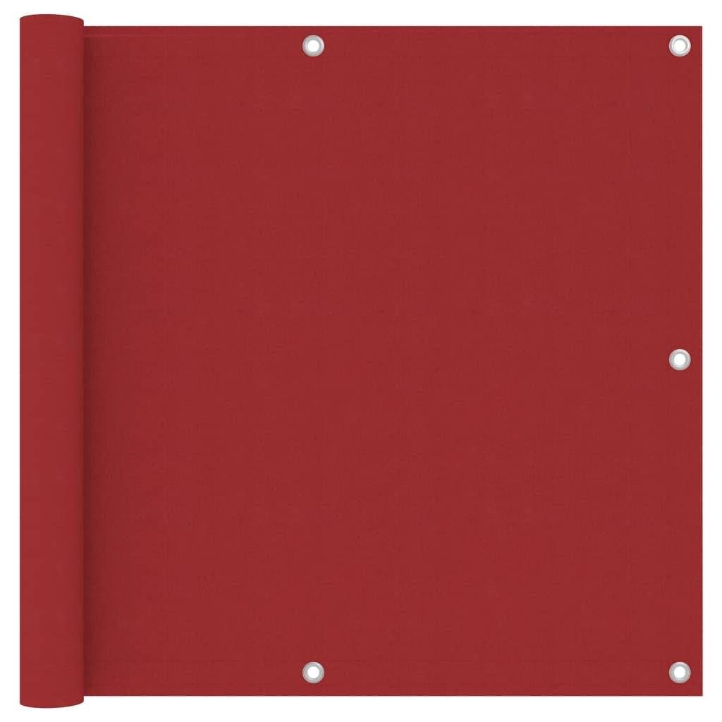 Helloshop26 - Écran de balcon brise pare vue protection confidentialité 90 x 300 cm tissu oxford rouge - Imagen 1