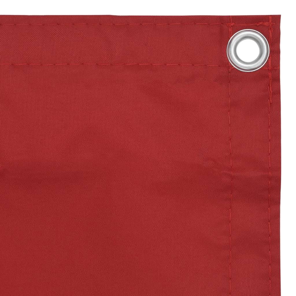 Helloshop26 - Écran de balcon brise pare vue protection confidentialité 90 x 300 cm tissu oxford rouge - Imagen 3