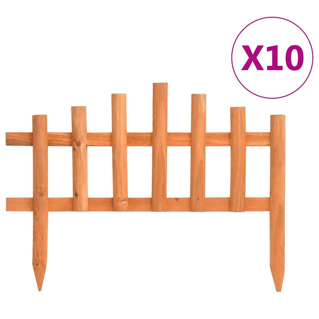 Bordure de jardin bois de sapin orange 440 x 1.5 x 35 cm - PANGIVO - Image 1