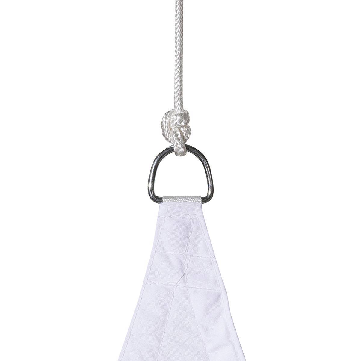 Hesperide - Vela de sombra triangular "Curacao" blanco 5x5x5m en poliéster Hespéride - Imagen 3