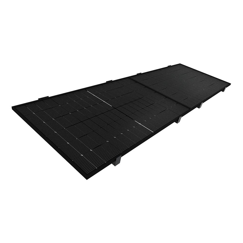 Intersun - Auvent solaire photovoltaïque TOPAZE indépendant 6 panneaux (Gris anthracite RAL 7016) - Imagen 1