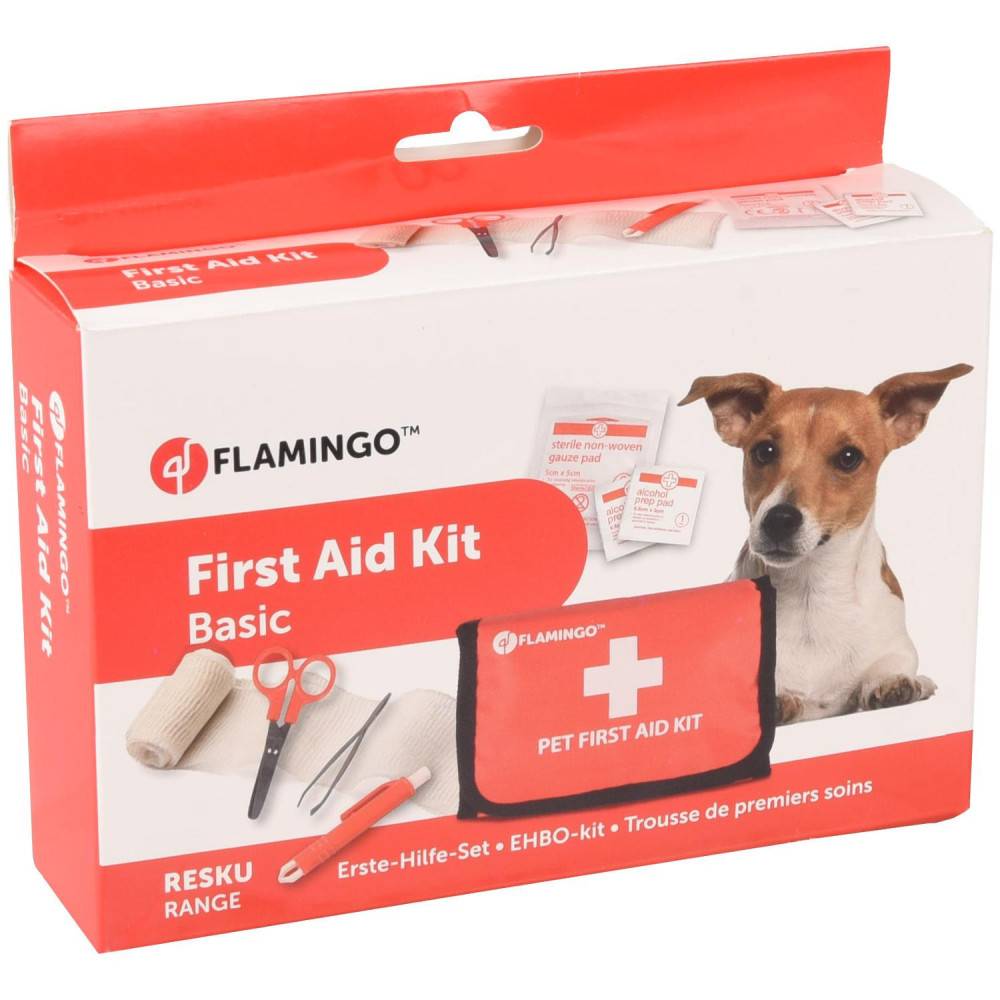 Flamingo - Trousse de secours taille 18 x 12 x 4 cm pour animaux domestiques. - Imagen 4