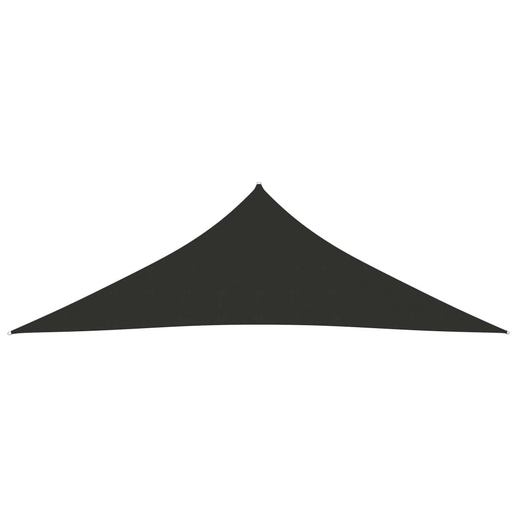 Helloshop26 - Voile toile d'ombrage parasol tissu oxford triangulaire 5 x 5 x 6 m anthracite - Imagen 2