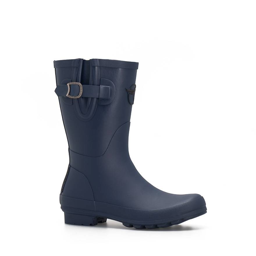 Rouchette - IDOL Wellies Short Navy Rouchette - Image 1
