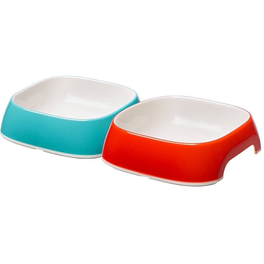 Ferplast - Ferplast Comedero para gato Glam - Comedero para comida y agua para gato de plástico a la moda, antideslizante, fácil de limpiar, 0,2 litros, Azul - Imagen 6