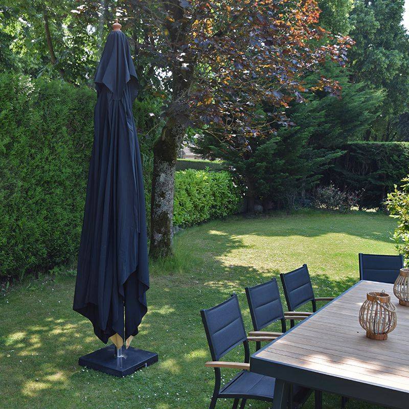 Parasol droit noir 4x3 m Pegasia - Gecko Jardin - Imagen 7