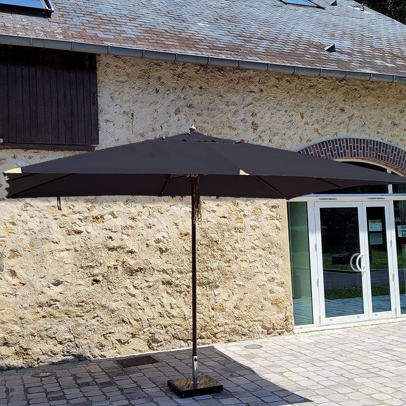 Parasol droit noir 4x3 m Pegasia - Gecko Jardin - Imagen 1
