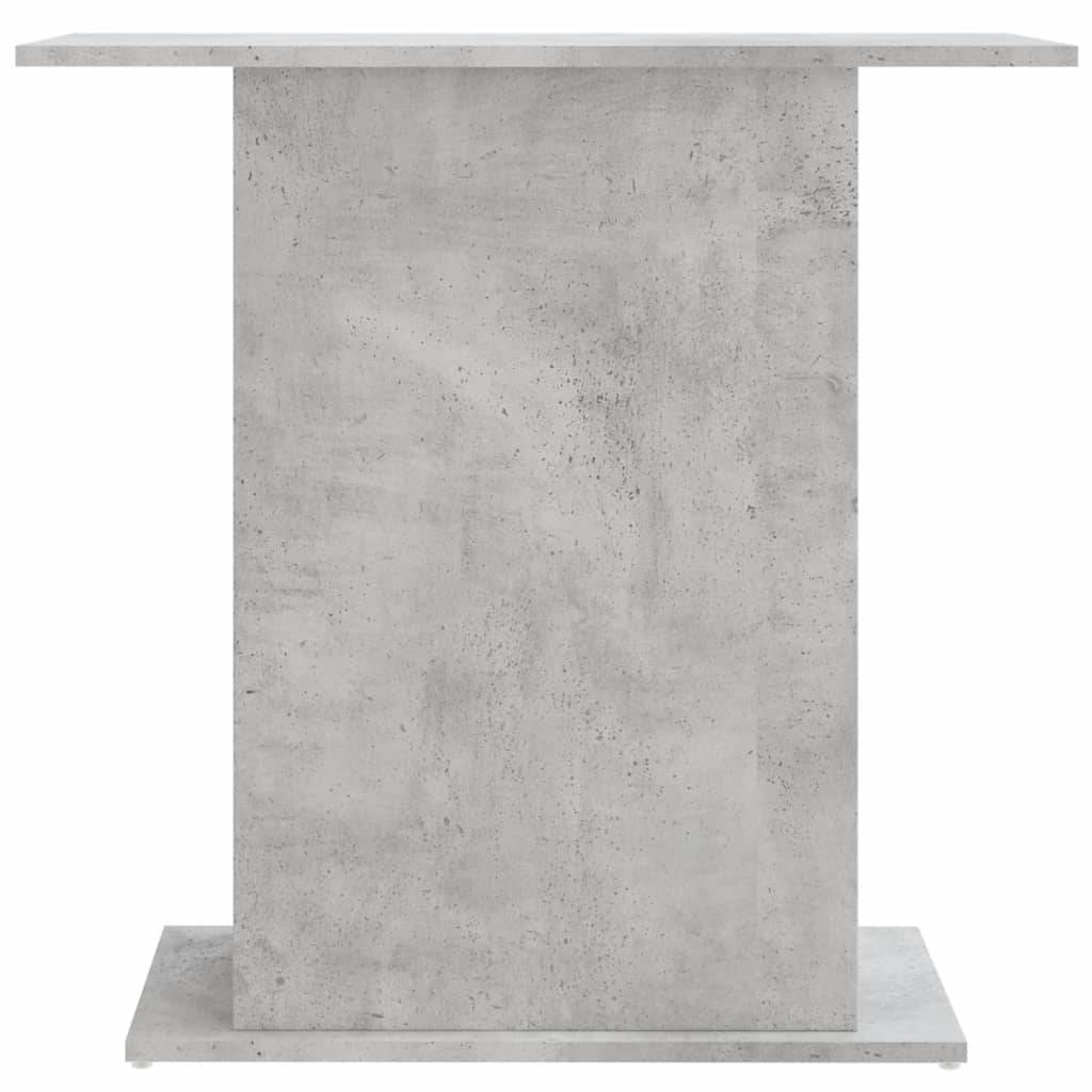 Support Aquarium Bois Ingénierie avec Étagères de Rangement Gris Béton - ComfortXL Outdoor Living - Image 4