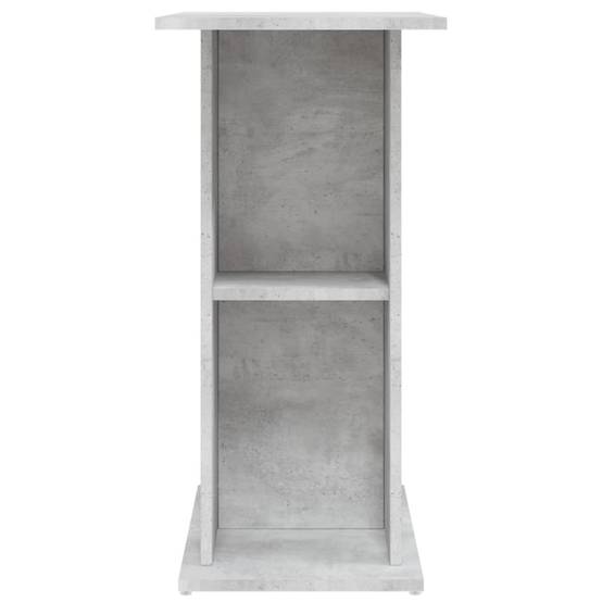 Support Aquarium Bois Ingénierie avec Étagères de Rangement Gris Béton - ComfortXL Outdoor Living - Image 5
