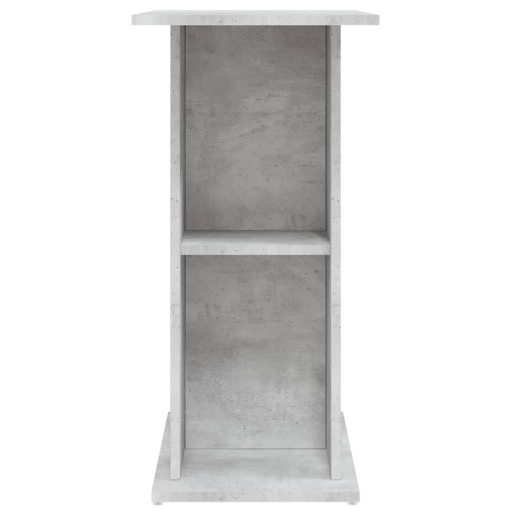 Support Aquarium Bois Ingénierie avec Étagères de Rangement Gris Béton - ComfortXL Outdoor Living - Image 5