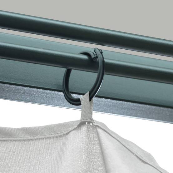 Tonnelle Aluminium Crème avec Rideaux et LED 3 x 3 x 2.7 m - PANGIVO - Image 10
