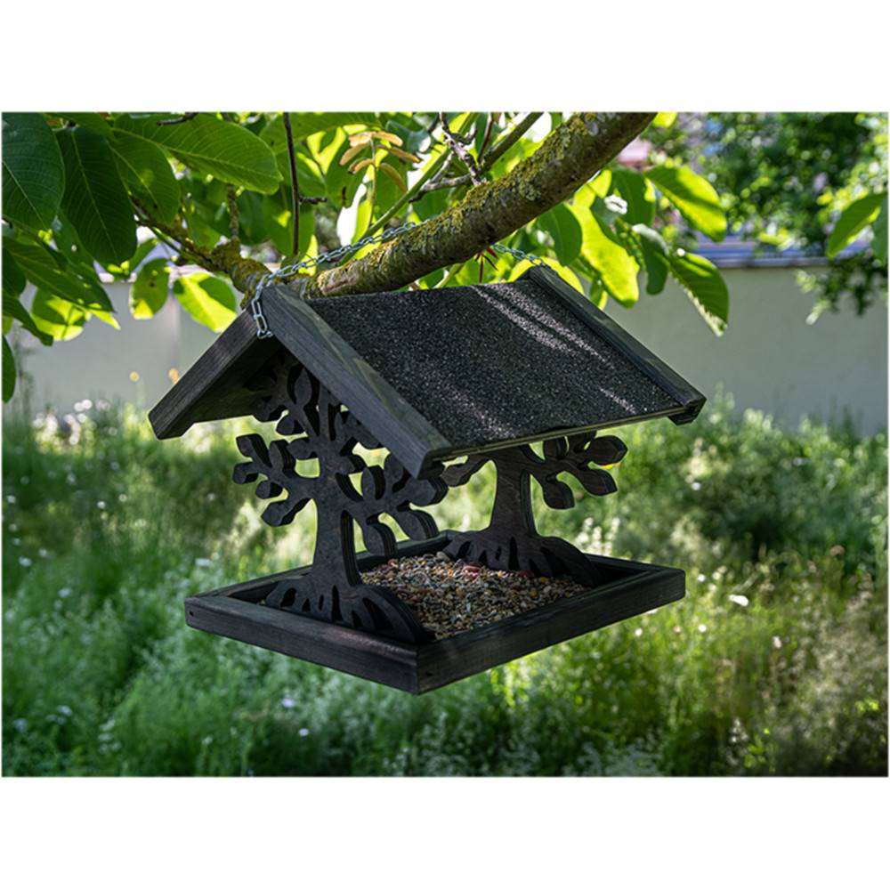 animallparadise - Mangeoire en bois MAGIC 46 X 50 X 35 cm, pour oiseaux - Imagen 4