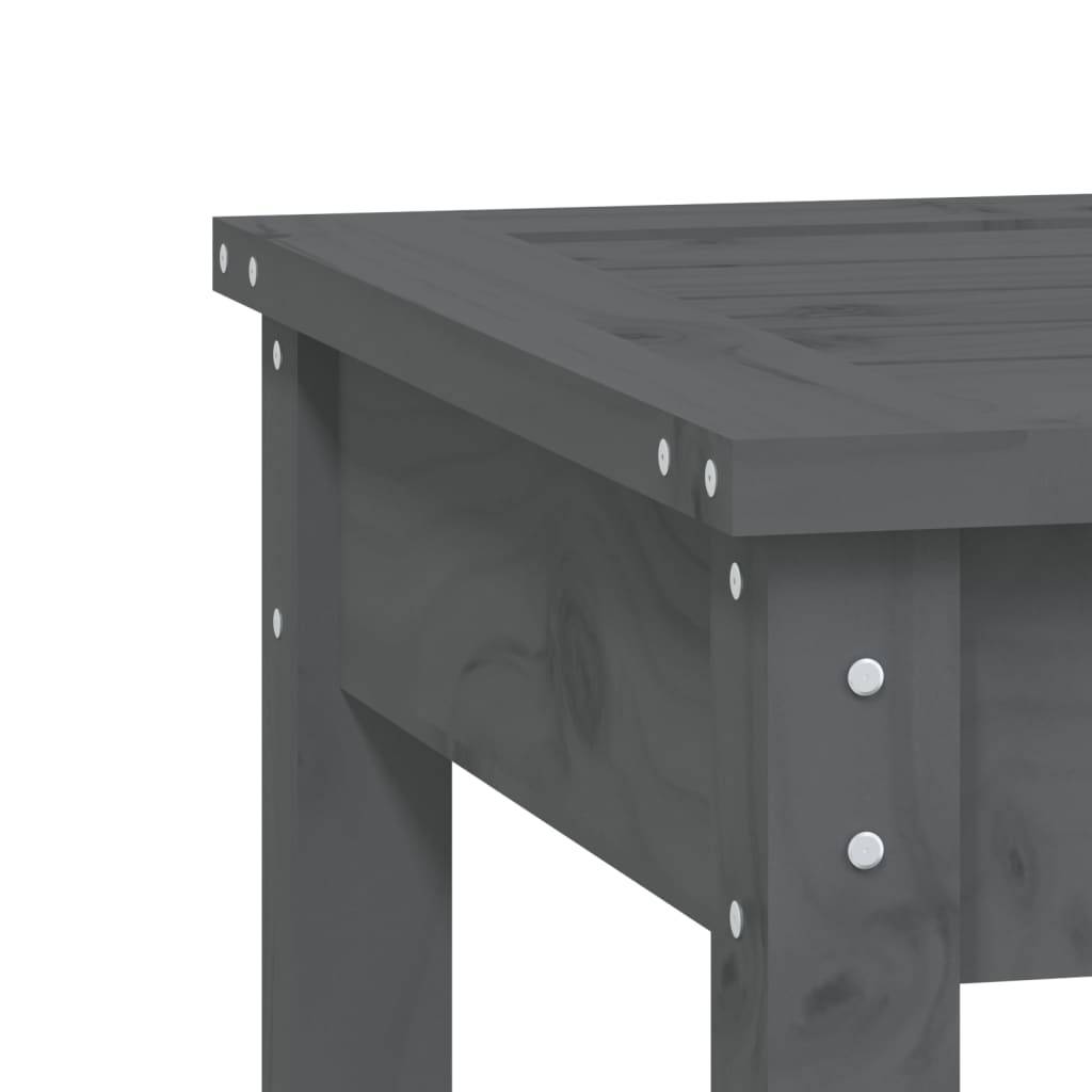 Maison Chic - Banc de jardin - Banc d'extérieur - Banquette à 2 places gris 203,5x44x45cm bois massif de pin - Imagen 6