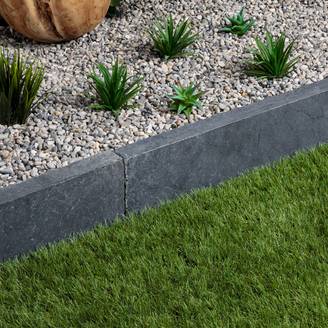 Bordure de jardin Pierre Bleue du Vietnam 100x20x5 cm (lot de 10 bordures soit 10 mètres) - RO'MA NATURE