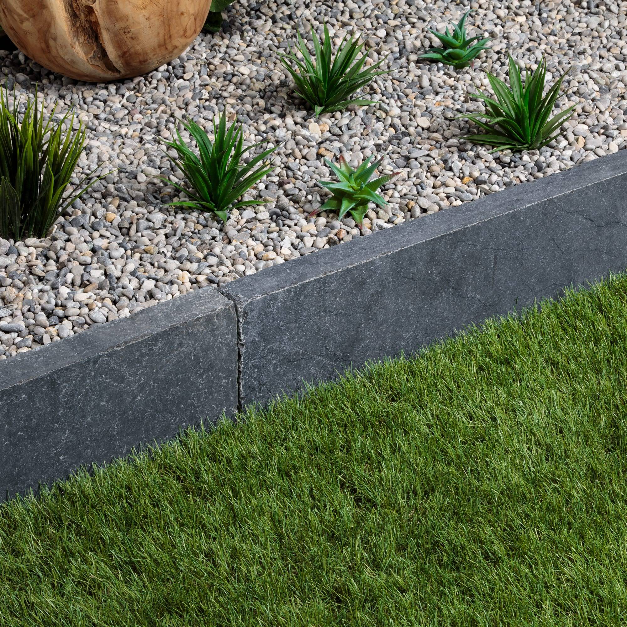 Bordure de jardin Pierre Bleue du Vietnam 100x20x5 cm (lot de 10 bordures soit 10 mètres) - RO'MA NATURE - Image 1