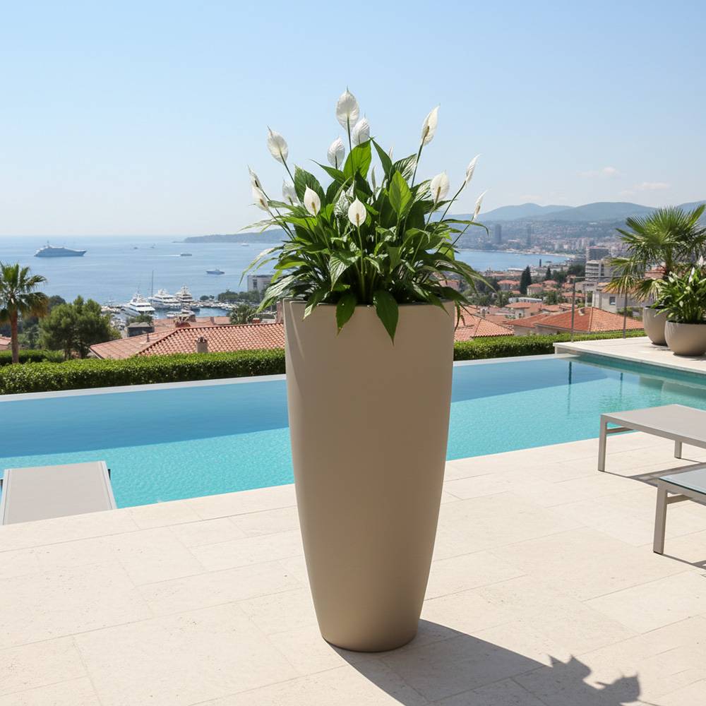 Pot de fleurs conique 200l delight - plast'up rotomoulage - Image 2