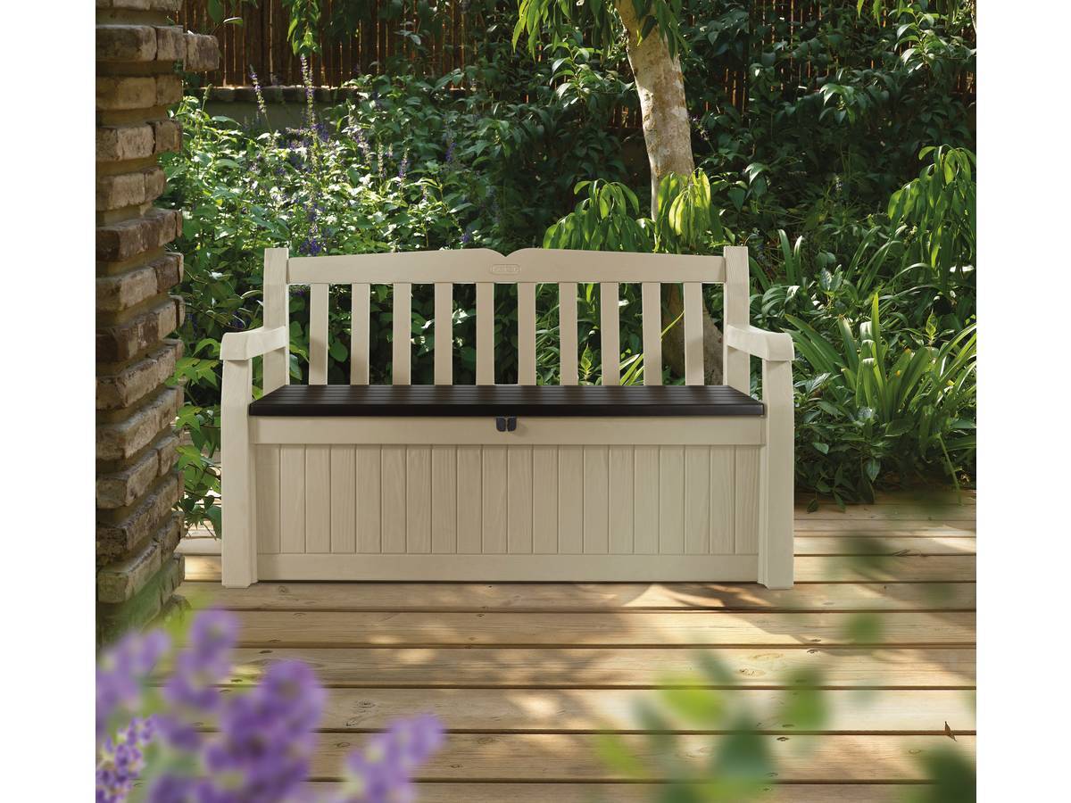 Habitat Et Jardin - Coffre-banc Jardin Résine "bogota" - 265 L - 140 X 60 X 84 Cm - Beige -habitat Et Jardin - Imagen 2
