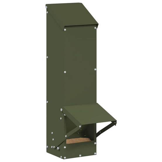 Distributeur Vertical Volaille Métal Étanche 5kg Olive - ComfortXL Outdoor Living - Image 3