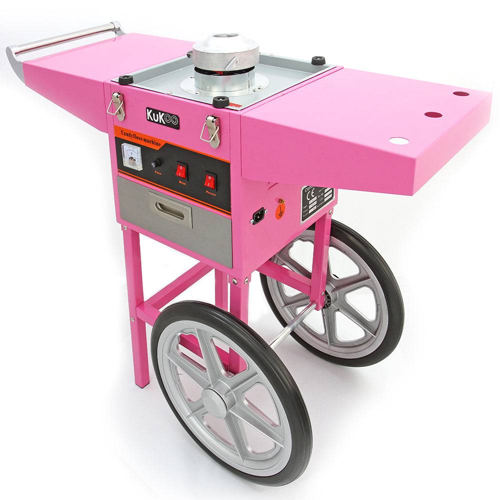 Kukoo - KuKoo Machine à Pop-Corn de 226g & Machine à Barbe à Papa avec Chariots - Imagen 2