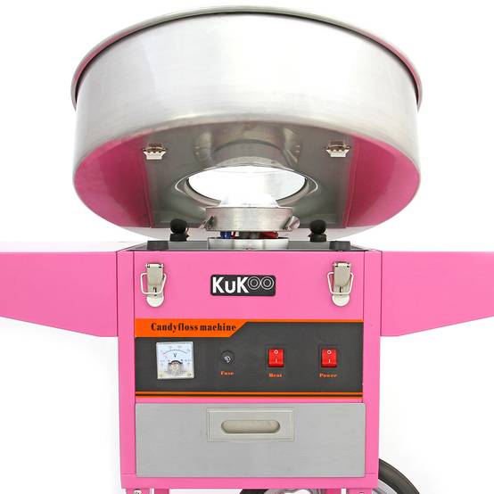 Kukoo - KuKoo Machine à Pop-Corn de 226g & Machine à Barbe à Papa avec Chariots - Imagen 3
