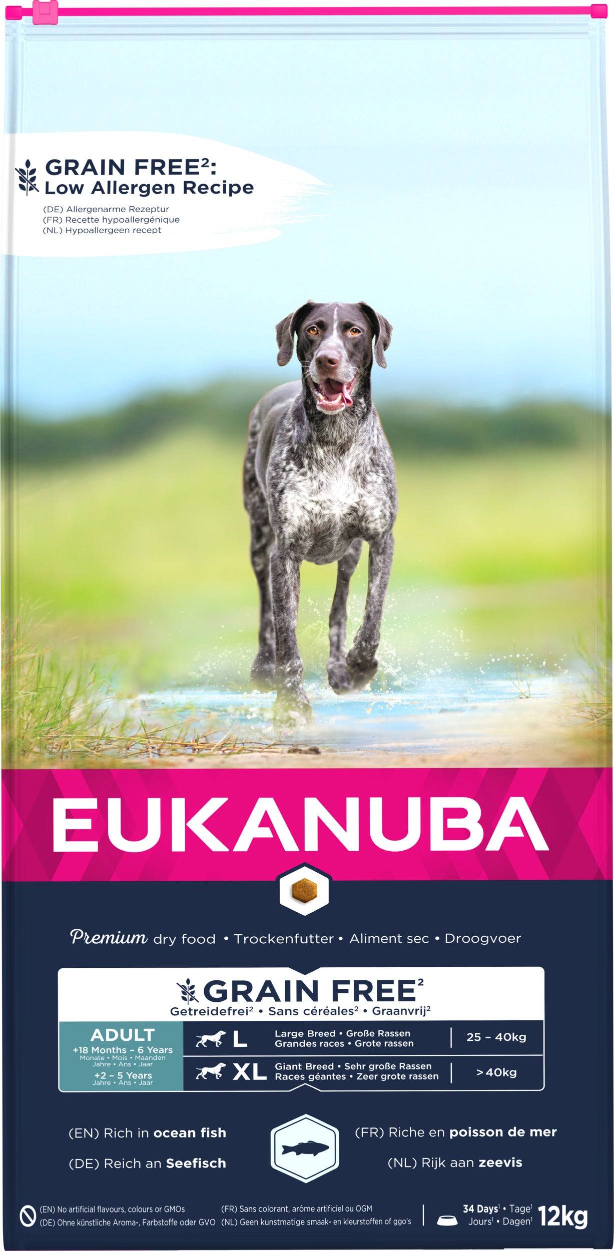 Eukanuba - Eukanuba - Croquettes Sans Céréales au Poisson pour Chien de Petite et Moyenne Taille - Imagen 1