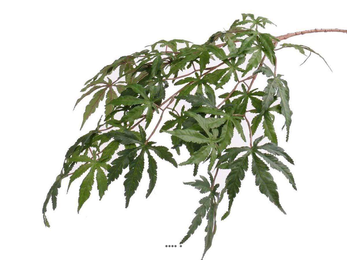 Artificielles - Branche Acer Erable artificielle 70 cm 36 feuilles Vert FEU RETARDANT - Imagen 1