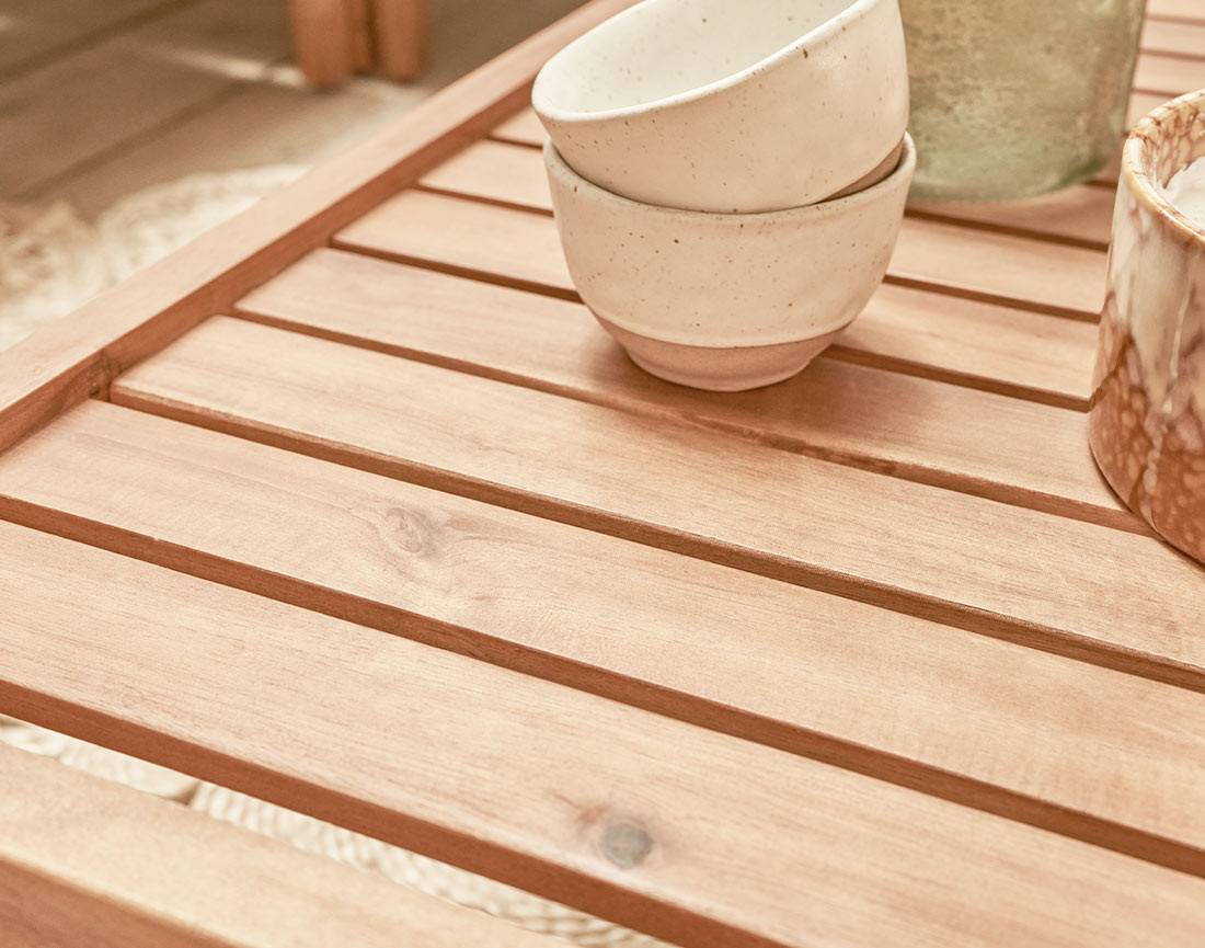 Best Mobilier - Papua - salon bas de jardin 5 places - bois, corde et coussins beiges - Best Mobilier - Imagen 7