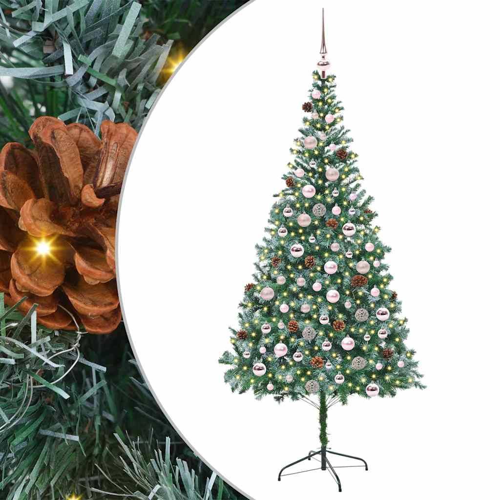 ComfortXL - Arbre de Noël Artificiel 210 cm Haut, Lumineux avec 300 LED et Décorations Complètes – ComfortXL Outdoor Living - Image 2