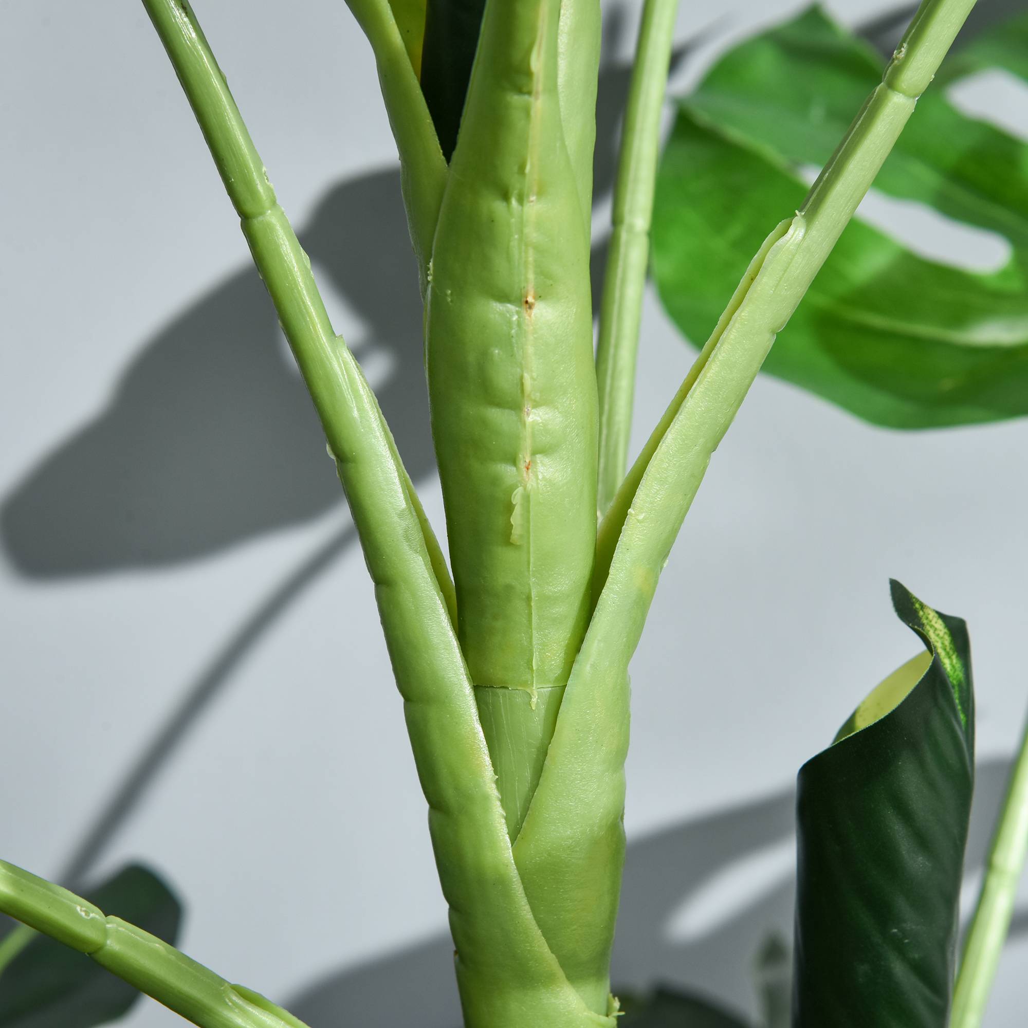 PANGIVO - Plante artificielle Monstera plastique vert 16 x 16 x 100 cm - PANGIVO - Image 9