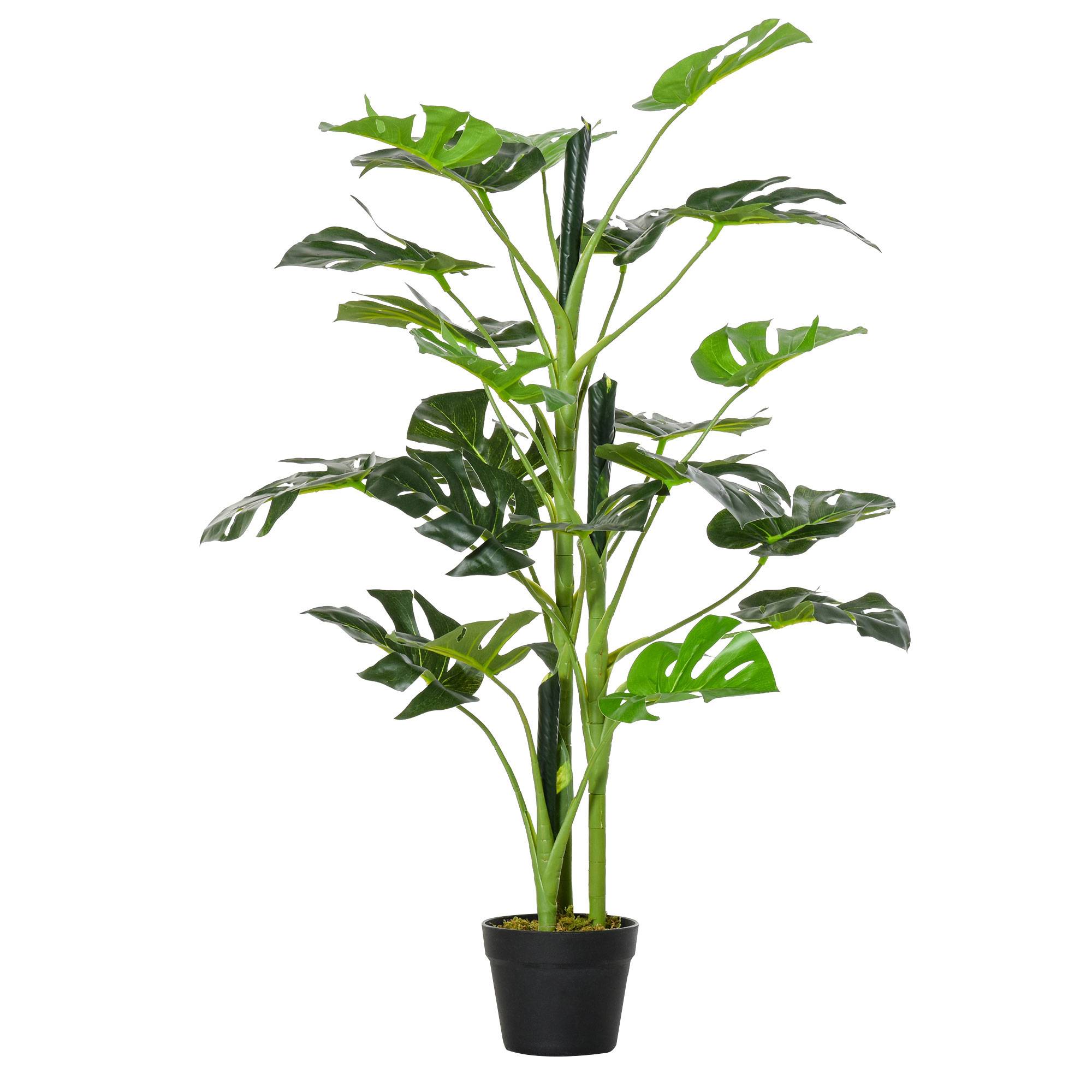 PANGIVO - Plante artificielle Monstera plastique vert 16 x 16 x 100 cm - PANGIVO - Image 2