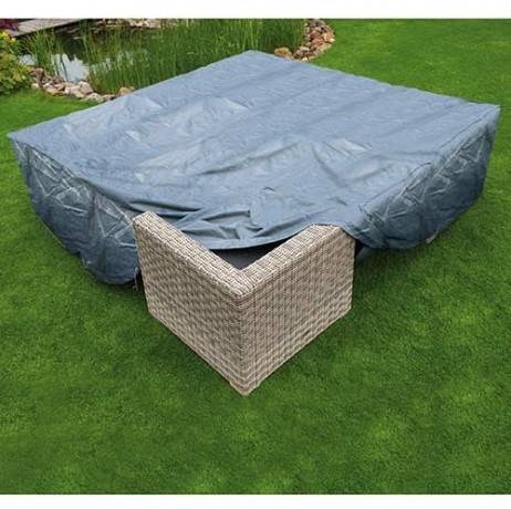 Housse de protection pour salon de jardin bas, Dimensions H70 x 200 x 200 cm - Imagen 2