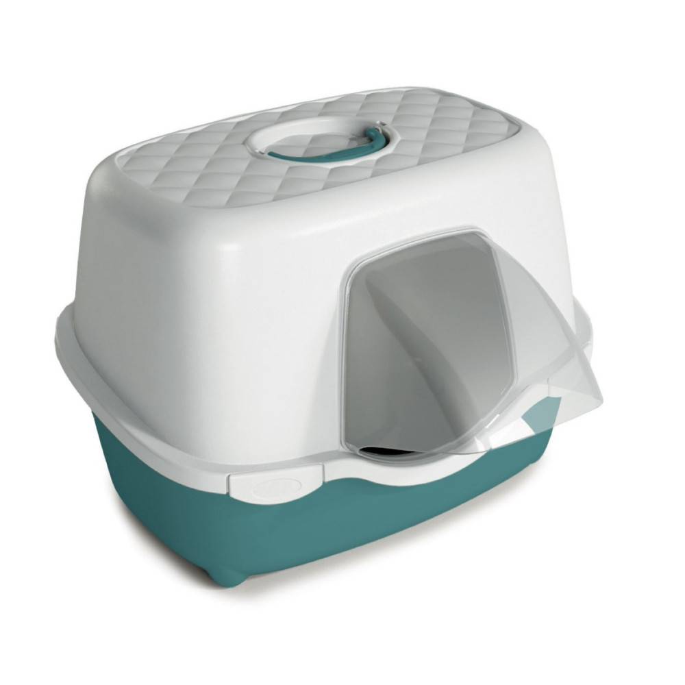 Maison de toilette pour extérieur 56 x 55 x H 39 cm vert pour chat - Imagen 2