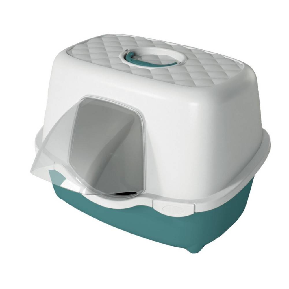 Maison de toilette pour extérieur 56 x 55 x H 39 cm vert pour chat - Imagen 3