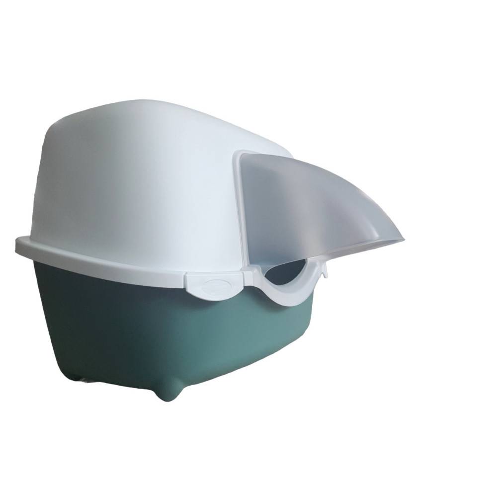 Maison de toilette pour extérieur 56 x 55 x H 39 cm vert pour chat - Imagen 1